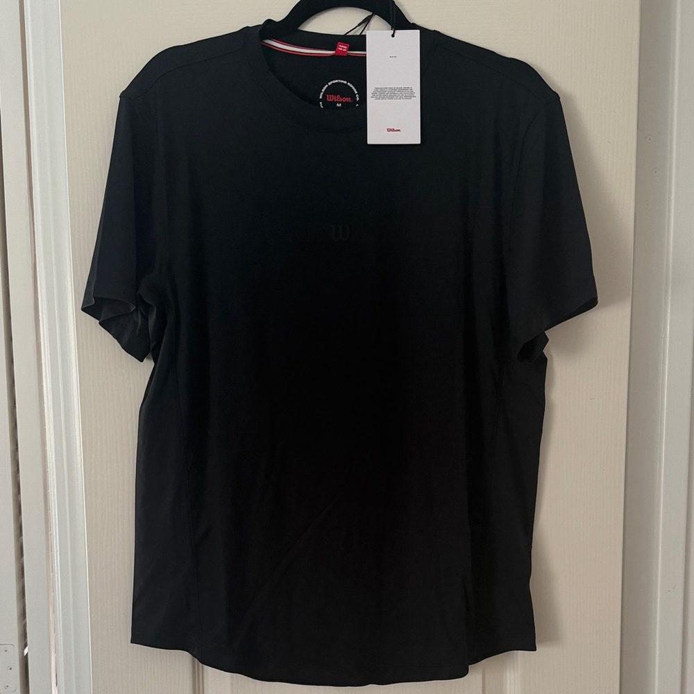 (NEW w/ tags) Men's Wilson Performance Black Tee (Medium)